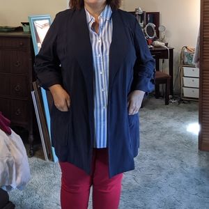 Lane Bryant Navy blue blazer jacket